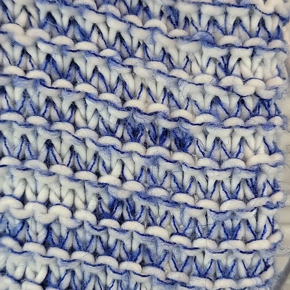 Scarf infinity by BP in a blue and white acrylic knit